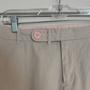 Gap Mint & Pink Striped Cropped Pants
